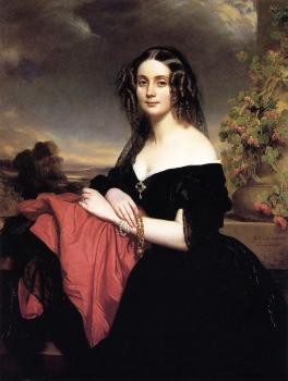 Franz Xavier Winterhalter : Portrait of Claire de Bearn Duchess of Vallombrosa